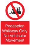 Pedestrian Walk Away Sign